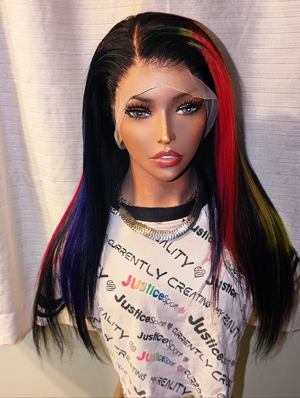 360 Human Hair Lace Frontal Colorful Wig - Picture 8 of 8